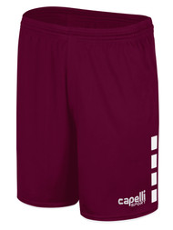 SLAMMERS FC CONDOR III MATCH SHORTS MAROON WHITE