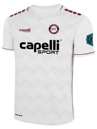 SLAMMERS FC ECNLR EMPIRE CHEVRON CUBES SHORT  SLEEVE MATCH JERSEY WHITE MAROON