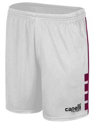 SLAMMERS FC EMPIRE I MATCH  SHORTS  WHITE MAROON
