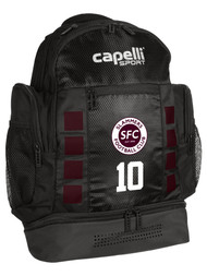 SLAMMERS FC 4 CUBE BACKPACK    BLACK MAROON
