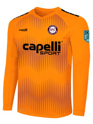 SLAMMERS FC MADISON STATIC II LONG SLEEVE GOALKEEPER JERSEY  NEON ORANGE BLACK