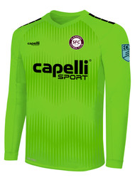 SLAMMERS FC MADISON STATIC II LONG SLEEVE GOALKEEPER JERSEY   NEON GREEN BLACK