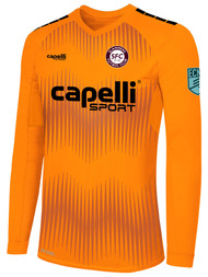 SLAMMERS FC MADISON STATIC II LONG SLEEVE GOALKEEPER  JERSEY  NEON ORANGE BLACK