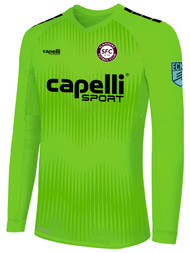 SLAMMERS FC MADISON STATIC II LONG SLEEVE  GOALKEEPER  JERSEY  NEON GREEN BLACK