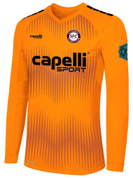 SLAMMERS FC MADISON STATIC II LONG SLEEVE GOALKEEPER    JERSEY NEON ORANGE BLACK