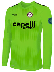 SLAMMERS FC MADISON STATIC II LONG SLEEVE GOALKEEPER  JERSEY   NEON GREEN BLACK