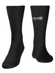SLAMMERS FC CREW SOCKS  WITH GRIPPERS BLACK WHITE
