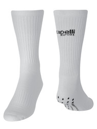 SLAMMERS FC CREW SOCKS  WITH GRIPPERS WHITE  BLACK