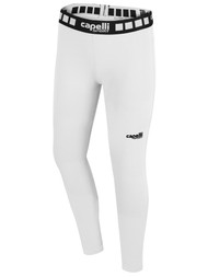 SLAMMERS FC GIRLS & WOMEN'S FULL LENGTH PERFORMANCE TIGHT WHITE