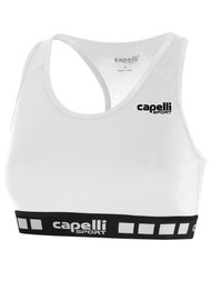 SLAMMERS FC GIRLS & WOMEN'S SPORTS BRA WHITE