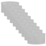 SLAMMERS FC 10 PACK DISPOSABLE FILTERS FOR FABRIC MASKS GREY