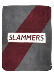 SLAMMERS FC FLEECE THROW MAROON DARK GREY