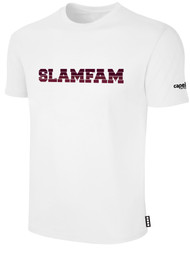 SLAMMERS FC BASICS COTTON T-SHIRT SLAMMERS ON  WEARERS CENTER CHEST WHITE BLACK