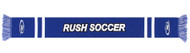 CHICAGO WEST RUSH JAGUARD KNIT SCARF  -- ROYAL BLUE WHITE