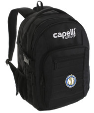 NYSC SELECT BACKPACK 18"H X 13"W X 9.5"D BLACK WHITE