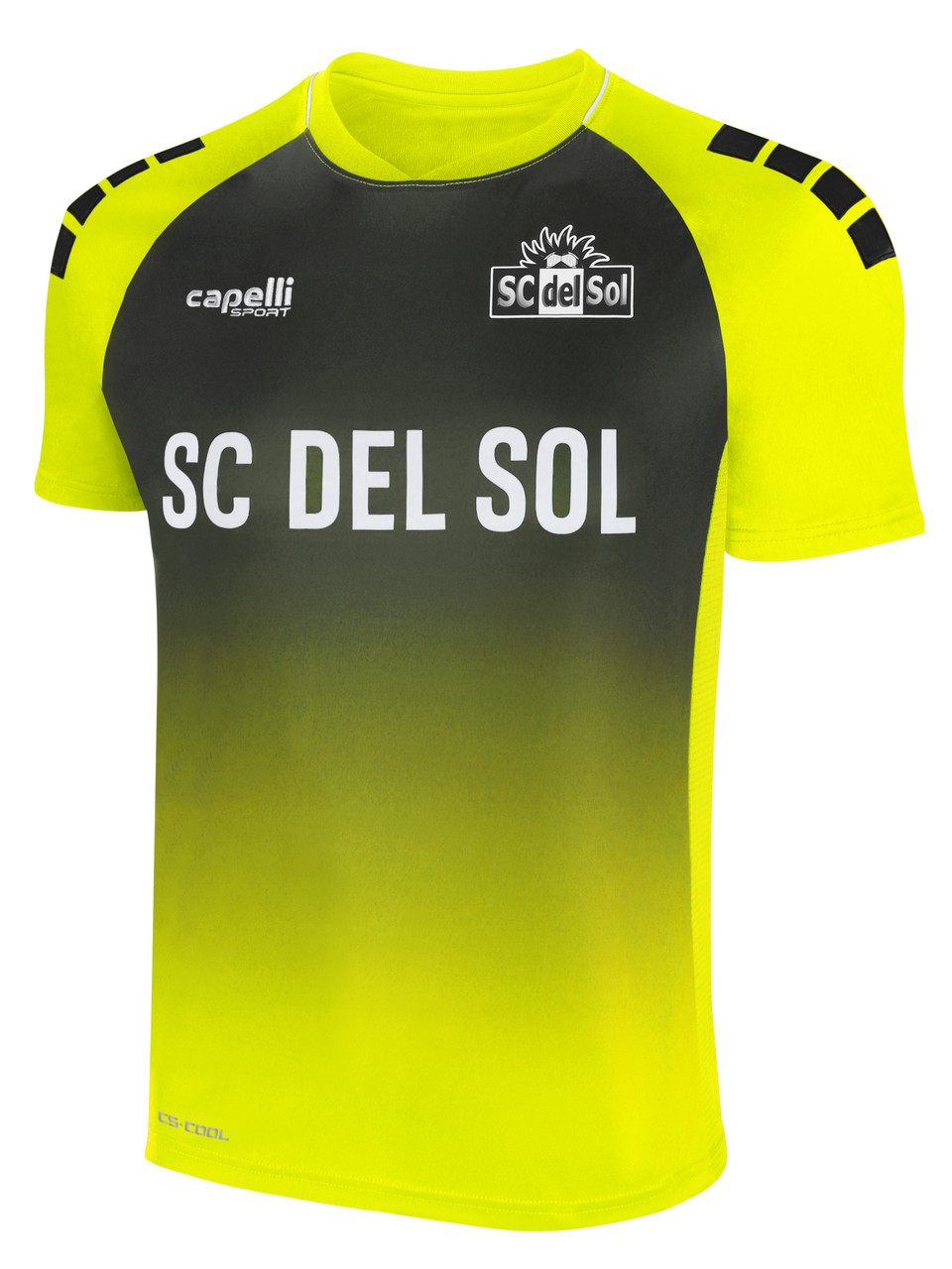 neon yellow soccer jersey