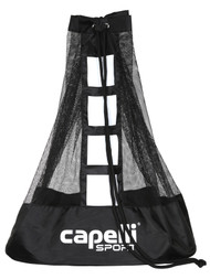 CAPELLI SPORT LARGE BALL BAG 24”L X 17.25”W X 30”H BLACK WHITE - DSOA