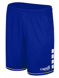 SOUTHERN SOCCER ACADEMY EMPIRE MATCH SHORTS ROYAL BLUE WHITE ATHLETIC GOLD
