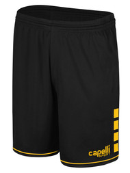 SOUTHERN SOCCER ACADEMY EMPIRE MATCH SHORTS BLACK ATHLETIC GOLD