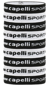 CAPELLI SPORT 9 PACK ELASTIC PONY HOLDER SET BLACK WHITE - DSOA