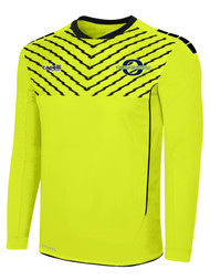 ODYSSEY FLASH SPARROW LONG SLEEVE GOALIE JERSEY WITH PADDING-- NEON YELLOW BLACK