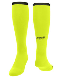 ODYSSEY CS ONE SOCKS  -- NEON YELLOW  BLACK