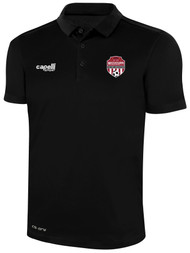 REFEREE CLASSIC POLY POLO BLACK WHITE  - MSRP