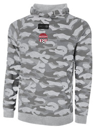 REFEREE LIFESTYLE FRENCH TERRY CAMO PULLOVER HOODIE LIGHT GREY COMBO BLACK  - MSRP