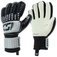 PENN UNITED 4-CUBE COMPETITION GOALKEEPER GLOVES BLACK SILVER