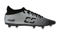 PENN  UNITED FUSION I FG FIRM GROUND SOCCER CLEATS BLACK SILVER