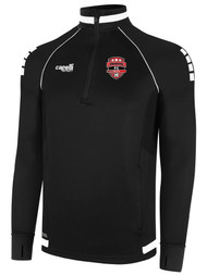 PUMAS FC UPTOWN 1/4 ZIP TRAINING TOP BLACK WHITE
