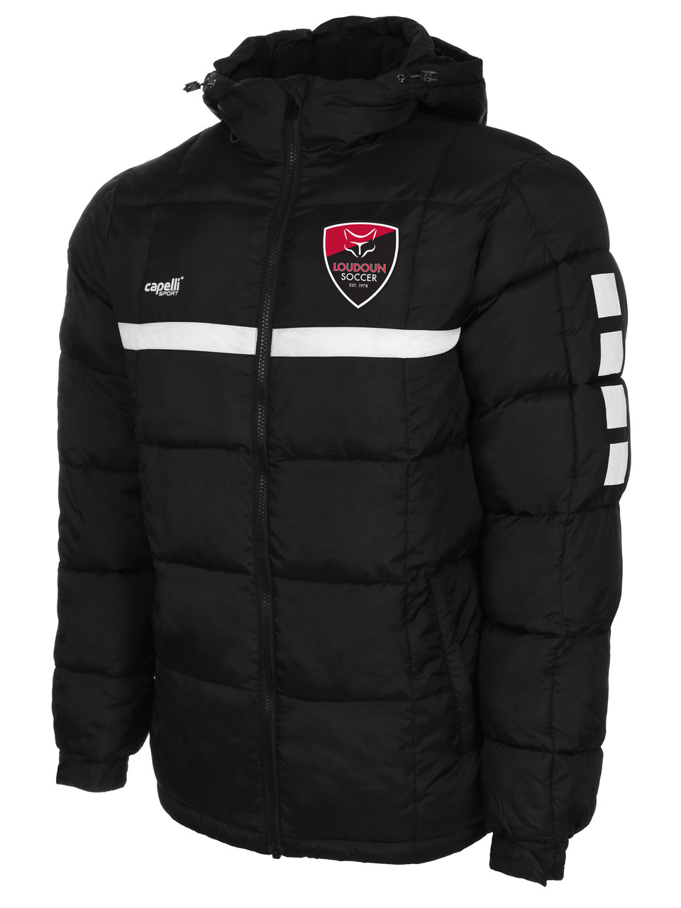 Loudoun Boys Training Sparrow Winter Jacket Black White