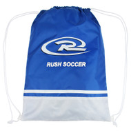 RUSH WISCONSIN WEST DRAWSTRING BAG  -- ROYAL BLUE WHITE