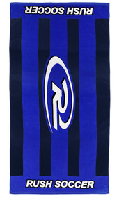 RUSH WISCONSIN WEST PRINTED TOWEL  --  BLUE BLACK