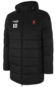 GBFC BASICS STADIUM COAT BLACK WHITE