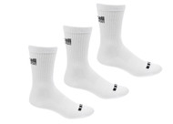 GBFC  BASIC CS COOL LIGHTWEIGHT CREW SOCKS - 3PK WHITE
