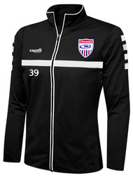 RUSH CONNECTICUT REGIONAL SPARROW TRAINING JACKET --  BLACK WHITE