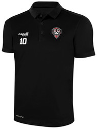 EAST COAST FC CLASSIC POLY POLO BLACK WHITE