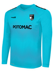 POTOMAC SA MADISON STATIC II LONG SLEEVE GOALKEEPER JERSEY WITH PADDING CENTER FRONT POTOMAC TURQUOISE