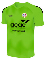 SOCA MADISON STATIC II SHORT SLEEVE GOALKEEPER JERSEY NEON GREEN