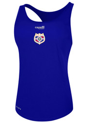SOCA BASICS RACER BACK TANK WITH CREST ROYAL BLUE WHITE