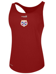 SOCA BASICS RACER BACK TANK WITH CREST RED WHITE