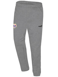 SOCA BASICS FLEECE SWEATPANTS WITH CREST LIGHT HEATHER GREY BLACK