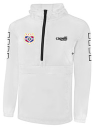 SOCA CLASSIC PACKABLE WINDBREAKER WHITE BLACK