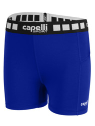 SOCA GIRLS 4" PERFORMANCE SHORTS ROYAL BLUE