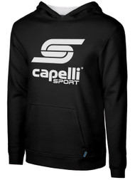 CAPELLI SPORT LOGO HOODIE  --  BLACK WHITE
