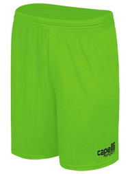 SLAMMERS FC CS II PIQUE GOALKEEPER SHORTS  NEON  GREEN BLACK