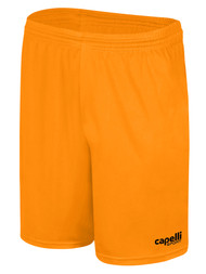 SLAMMERS FC CS II PIQUE  GOALKEEPER SHORTS NEON ORANGE BLACK