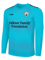 NORTH MANATEE SC MADISON STATIC II LONG SLEEVE GOALKEEPER JERSEY WITH PADDING TURQUOISE