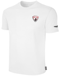 NORTH MANATEE SC BASICS COTTON SHORT SLEEVE T-SHIRT WEARER'S LEFT CHEST LOGO WHITE BLACK